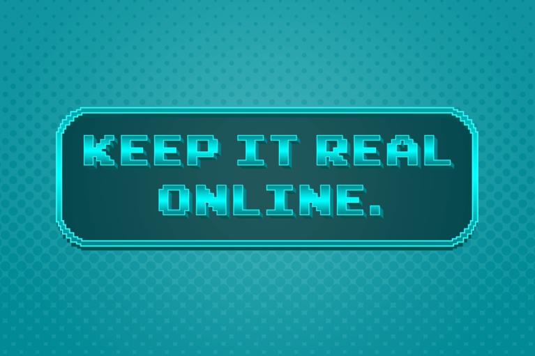 Keep it real online logo