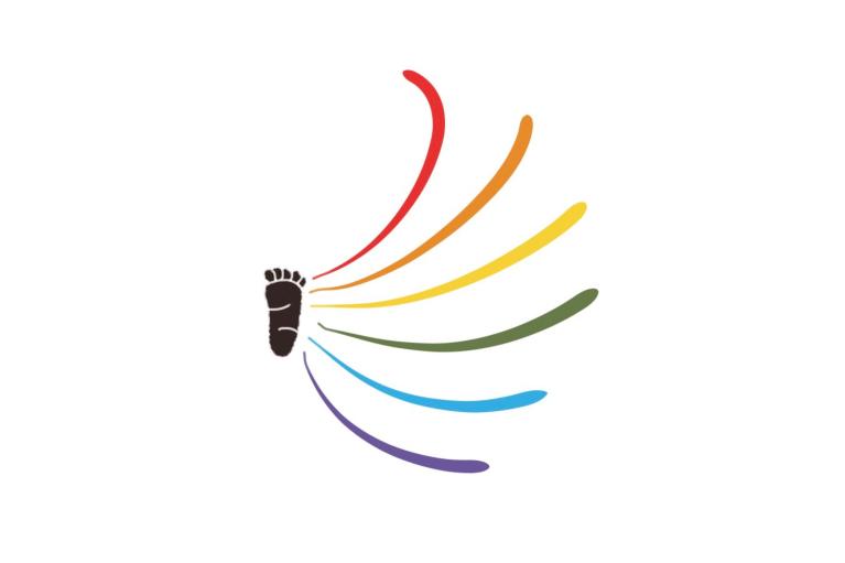 Rainbow path logo