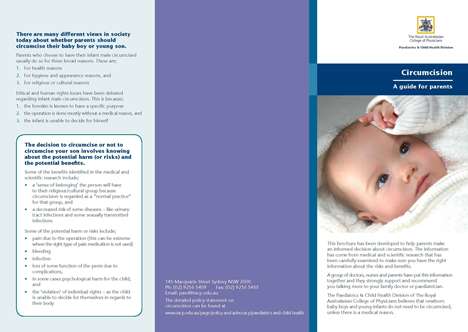 Thumbnail image of cover of circumcision pamphlet