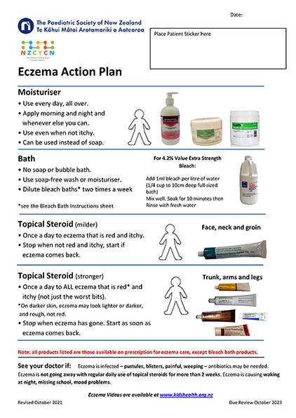 Thumbnail of eczema care plan