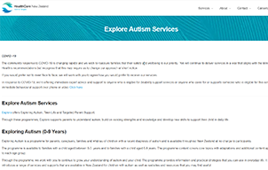 Explore Autism website