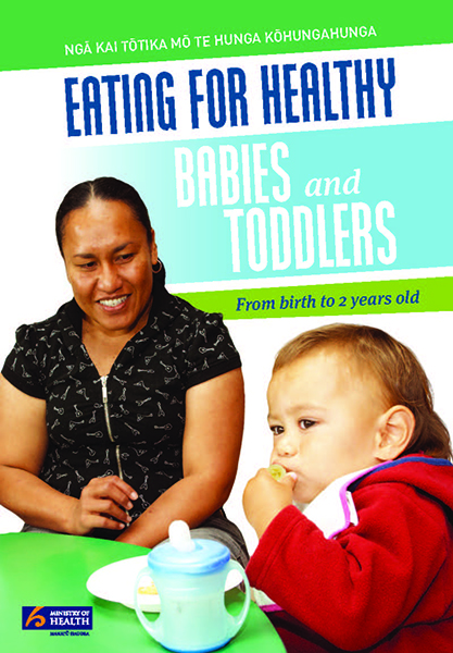 Cover of booklet 'Healthy eating for babies and toddlers'