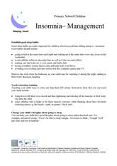 Thumbnail of 'Insomnia' handout