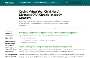 KidsHealth website screenshot