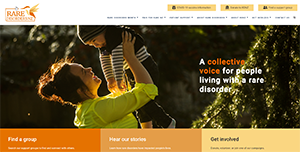 Screenshot of the NZ Rare Disorders website