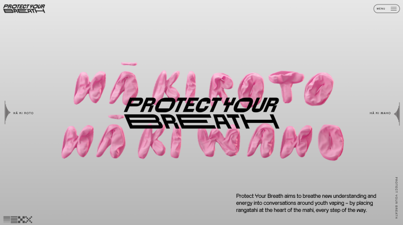 Protect your breath website screenshot 