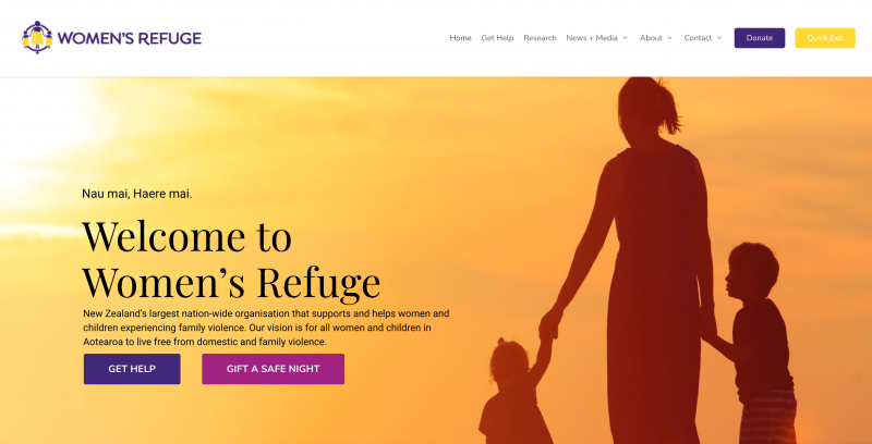 Women's refuge screenshot
