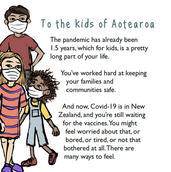 Image of booklet cover 'To the kids of Aotearoa'