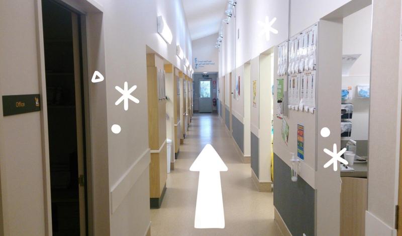 Photo of a dental clinic corridor