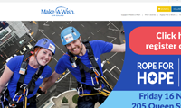 Thumbnail image of make a wish website homepage
