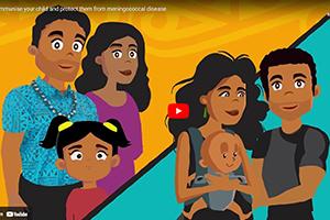 Screenshot of video animation - 2 families 